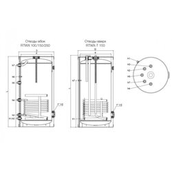 Бойлер косвенного нагрева Royal Thermo AQUATEC INOX 200 напольный HC-1202681 (РОЯЛ ТЕРМО)