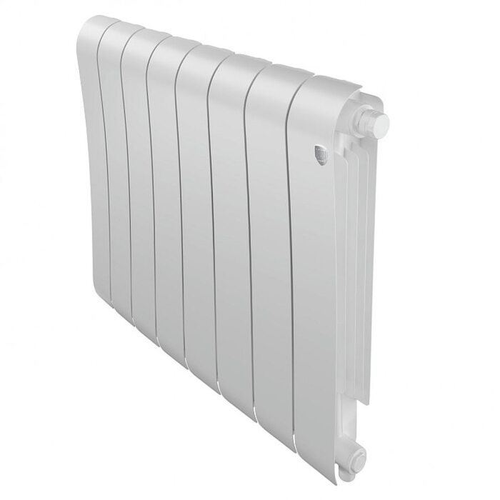 Радиатор биметаллический Royal Thermo Infinity 500 Bianco Traffico VR - 8 секционный (НС-1658380 РОЯЛ ТЕРМО)