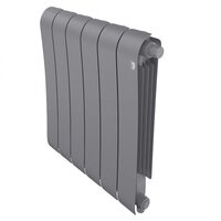 Радиатор биметаллический Royal Thermo Infinity 500 Silver Satin VR - 6 секционный (НС-1658388 РОЯЛ ТЕРМО)