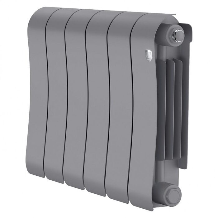Радиатор биметаллический Royal Thermo Infinity 300 Silver Satin - 6 секционный (НС-1683696 РОЯЛ ТЕРМО)