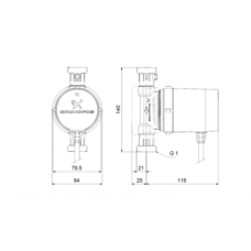 Насос циркуляционный Comfort 15-14 BX PM Grundfos (97916772 Грундфос)