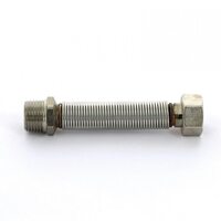 Подводка для воды НВ Flexorapid из нержавеющей стали 1/2" 10-19.5 см