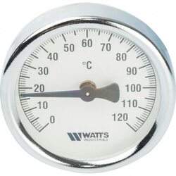 Термометр биметаллический 63 мм с крепежной пружиной, накладной Watts F+R810 TCM