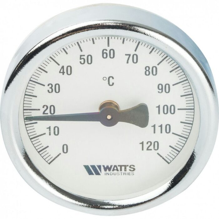 Термометр биметаллический 63 мм с крепежной пружиной, накладной Watts F+R810 TCM
