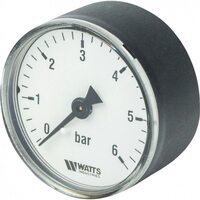 Манометр аксиальный 50 мм 1/4", 0-6 бар Watts F+R100