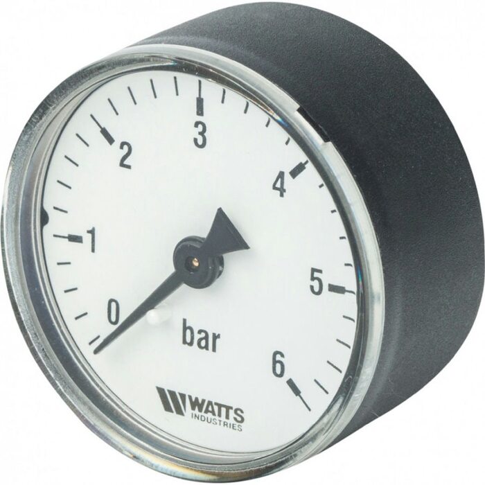Манометр аксиальный 50 мм 1/4", 0-6 бар Watts F+R100