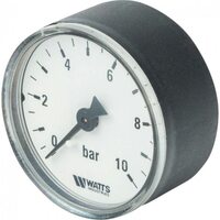 Манометр аксиальный 50 мм 1/4", 0-10 бар Watts F+R100