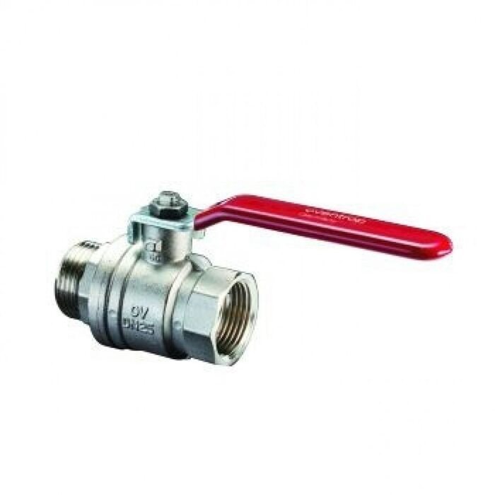 Кран шаровый 1 1/4" НВ маховик из алюминия Optibal Oventrop