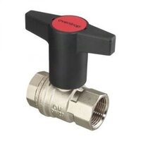 Кран шаровый 1" ВВ маховик пластмассовый Optibal Oventrop