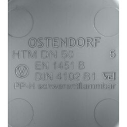 Заглушка канализационная HTM 50 Ostendorf