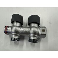 Коллектор REHAU (РЕХАУ - 11316443001)регулирующий, распределительный G3/4" с 2 отводами G 3/4"