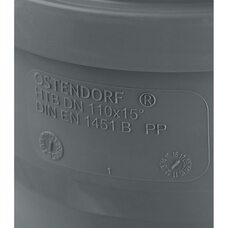 Отвод канализационный HTB 110 15° Ostendorf