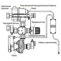 Насосно-смесительный блок Regufloor NH Ду 25 с насосом Wilo Yonos Para Oventrop