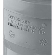 Тройник канализационный HTEA 110х50/90° Ostendorf