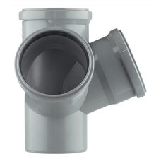 Крестовина канализационная HTED 110х110х110 67° двухплоскостная Ostendorf