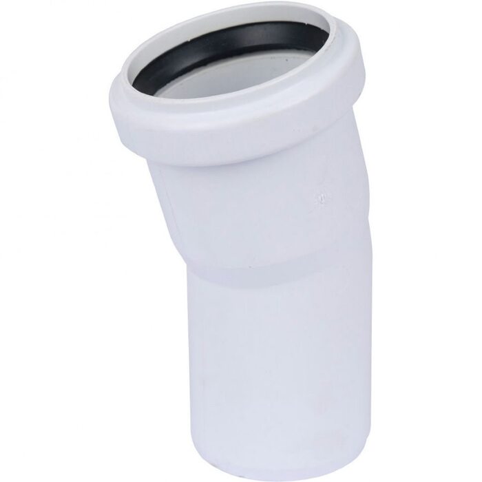 Отвод канализационный Raupiano Plus 50х15° REHAU (РЕХАУ - 11210941002)