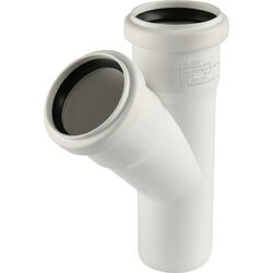 Тройник канализационный Raupiano Plus 50/50х45° REHAU (РЕХАУ - 11212341001)