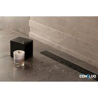Душевой лоток Confluo Frameless Line 650 Black Glass-артикул-13701204