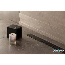 Душевой лоток Confluo Frameless Line 650 Black Glass-артикул-13701204