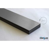Душевой лоток Confluo Frameless Line 650 Black Glass-артикул-13701204