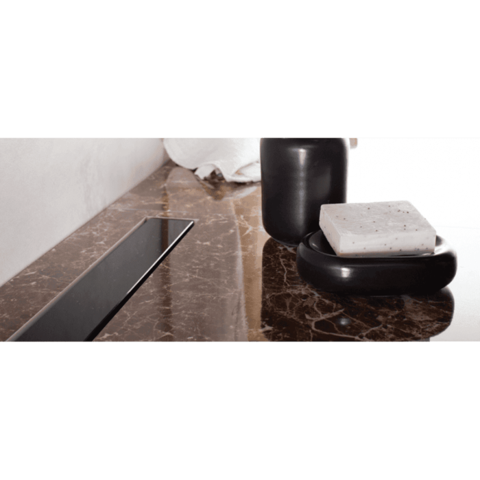 Душевой лоток Confluo Frameless Line 750 Black Glass-артикул-13701205
