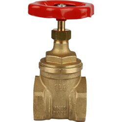 Задвижка клиновая резьбовая 1 1/4", муфтовая латунная Itap