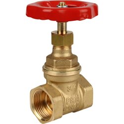 Задвижка клиновая резьбовая 3/4", муфтовая латунная Itap