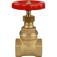 Задвижка клиновая резьбовая 3/4", муфтовая латунная Itap