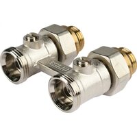 Узел нижнего подключения радиатора 1/2" НР x 3/4" НР, прямой REHAU (РЕХАУ - 12407271001)