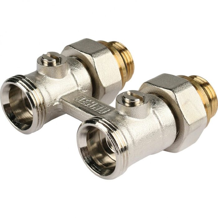 Узел нижнего подключения радиатора 1/2" НР x 3/4" НР, прямой REHAU (РЕХАУ - 12407271001)