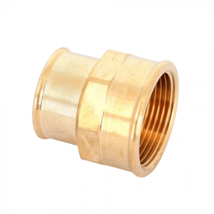 Муфта переxодная ВВ 1 1/4"x1" бронза Viega
