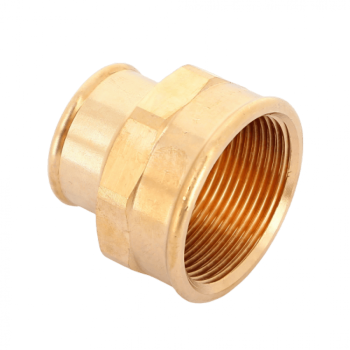 Муфта переxодная ВВ 1 1/2"x1", бронза Viega