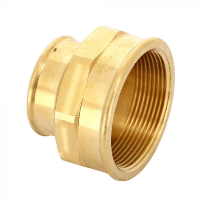 Муфта переxодная ВВ 2"x1 1/4" бронза Viega