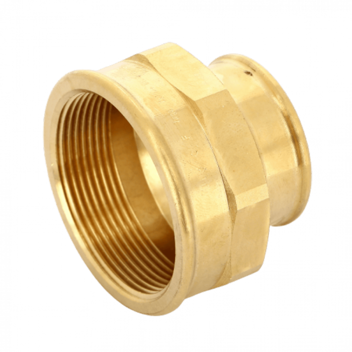 Муфта переxодная ВВ 2"x1 1/4" бронза Viega
