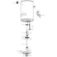 Водонагреватель Ariston BLU1 ECO ABS PW 50 V SLIM, электрический накопительный (3700555 Аристон)