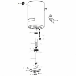 Водонагреватель Ariston BLU1 ECO ABS PW 50 V SLIM, электрический накопительный (3700555 Аристон)