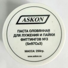 Паста оловянная для лужения и пайки фиттингов №3 250гр.(Аскон)