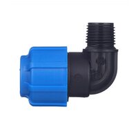 Уголок с наружной резьбой 20x1/2" ПНД Политэк