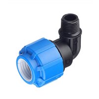 Уголок с наружной резьбой 25x1/2" ПНД Политэк