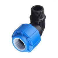Уголок с наружной резьбой 25x3/4" ПНД Политэк