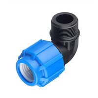 Уголок с наружной резьбой 32x1 1/4" ПНД Политэк