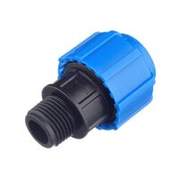 Муфта с наружной резьбой 20x1/2" ПНД Политэк