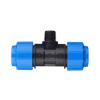 Тройник с наружной резьбой 25x1/2"x25 ПНД Политэк