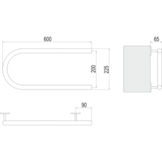Электро 25 П-обр 600х200 Полотенцесушитель TERMINUS
