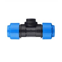 Тройник с внутренней резьбой 25x1/2"x25 ПНД Политэк