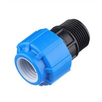 Муфта с наружной резьбой 25x1" ПНД Политэк