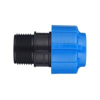 Муфта с наружной резьбой 25x1" ПНД Политэк