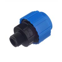 Муфта с наружной резьбой 25x1/2" ПНД Политэк