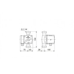 Насос циркуляционный UP 20-15 N-150 Grundfos (59641500 Грундфос)
