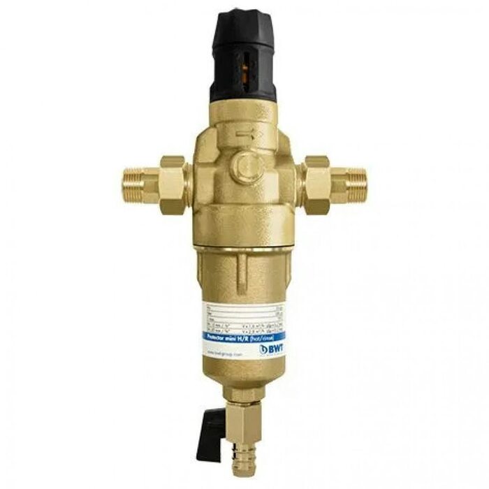 Фильтр механической очистки воды с редуктором давления BWT Protector mini H/R HWS ¾" 810563 (БВТ)